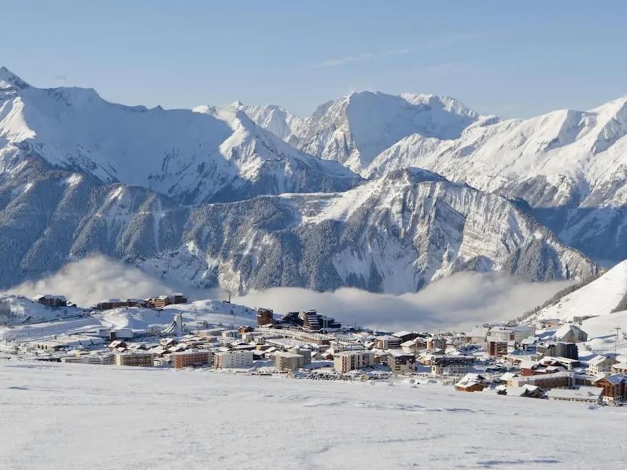 Pieds Des Pistes - Parking Couvert - Plein Sud Alpe d'Huez Exterior foto