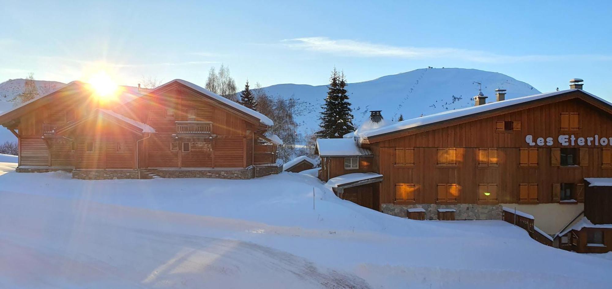 Pieds Des Pistes - Parking Couvert - Plein Sud Alpe d'Huez Exterior foto