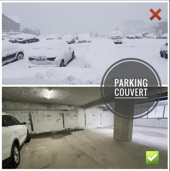 Pieds Des Pistes - Parking Couvert - Plein Sud Alpe d'Huez Exterior foto